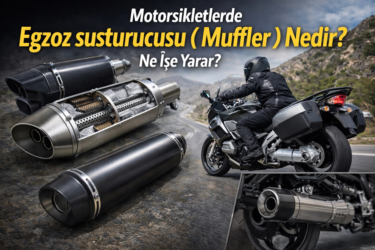 Motorsikletlerde Egzoz susturucusu ( Muffler ) Nedir? Ne İşe Yarar?