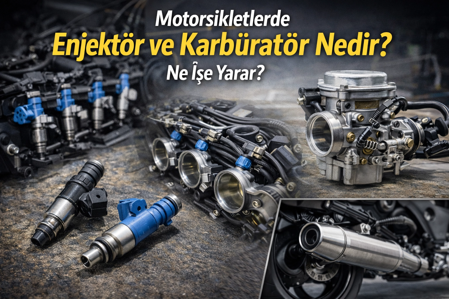 Motorsikletlerde Enjektör ve Karbüratör Nedir? Ne İşe Yarar?