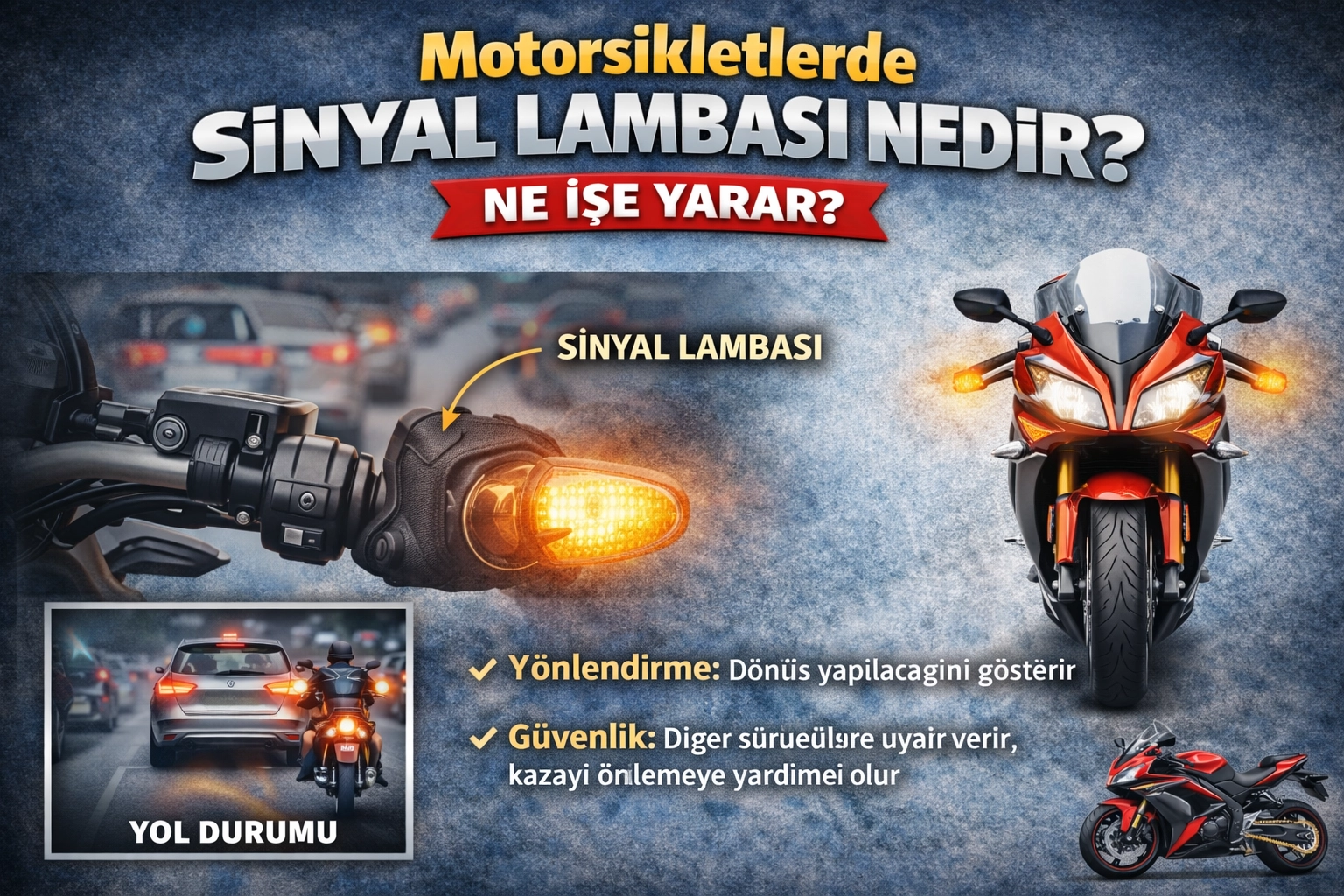 Motorsikletlerde Sinyal Lambası Nedir? Ne İşe Yarar?